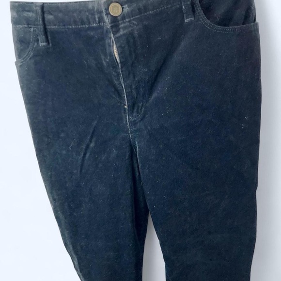 Talbots Pants - Talbots Navy Blue corduroy jeggings with button fly and pockets 14